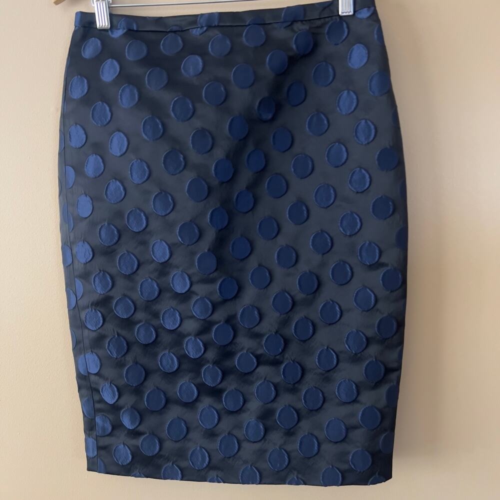 J.Crew Polka Dot No. 2 Brocade Pencil Skirt Business Office